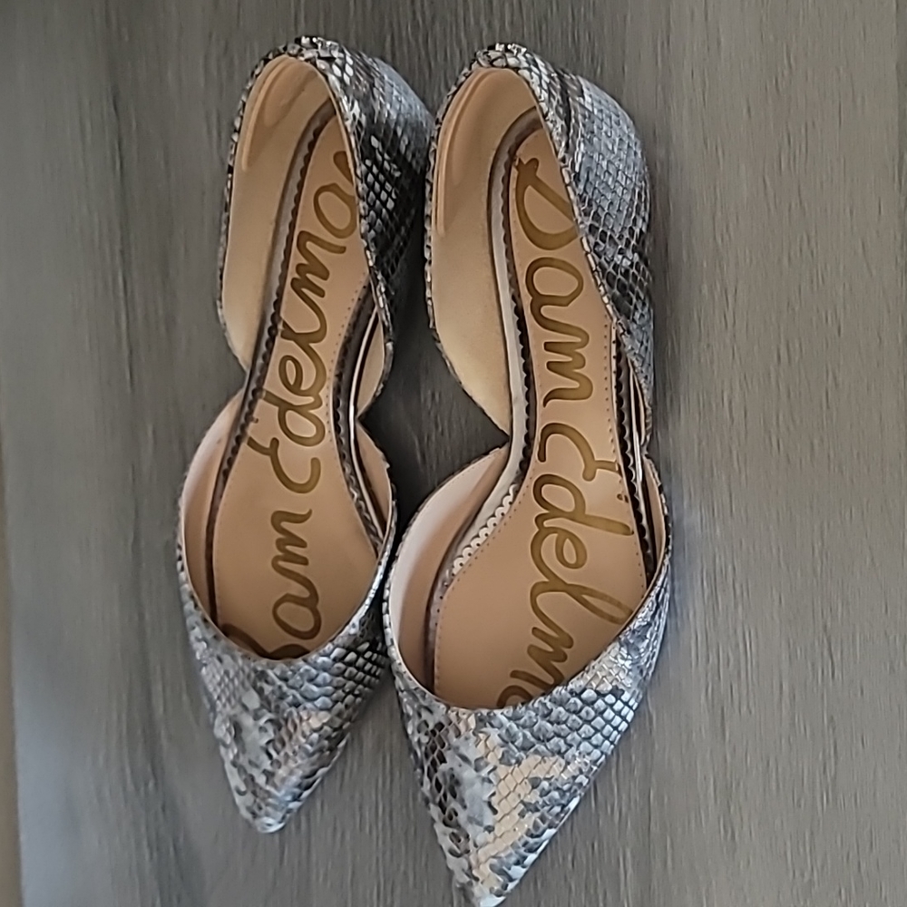 Sam Edelman Women's Rodney Ballet Flat, Beach Multi Snake Print size:8